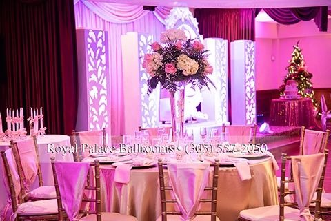banquet hall theme pink 