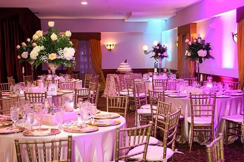 banquet hall theme pink